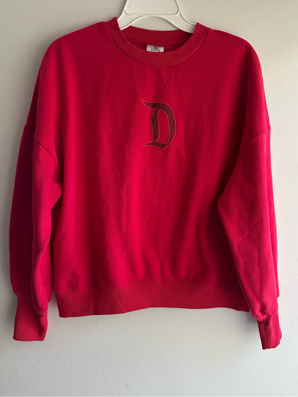 Disneyland Disney Parks Red Crewneck Sweatshirt — NEW WITH TAGS!